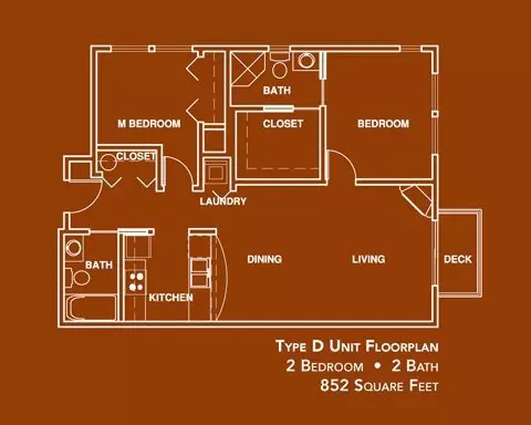 2BR/2.0BA 303 floor plan