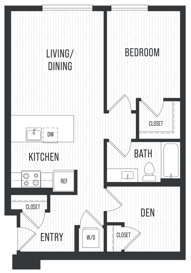 1K 320 floor plan