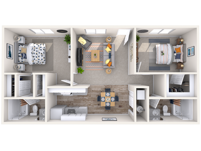 2x2 floor plan