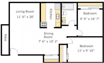 2x1 J-204 floor plan