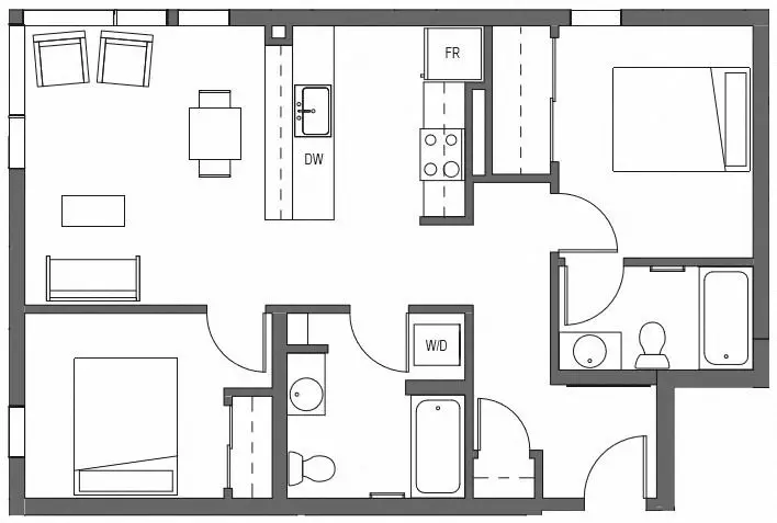 Unit 414 414 floor plan