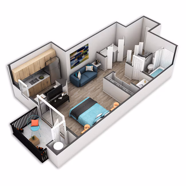 Clay 1-216 floor plan