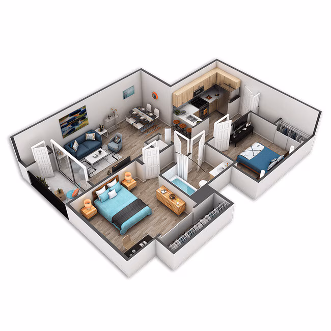 Unit 2-201 2-201 floor plan