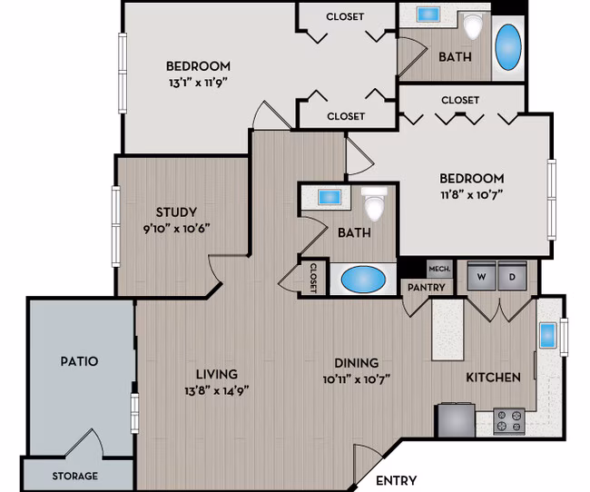 Unit P204 P204 floor plan