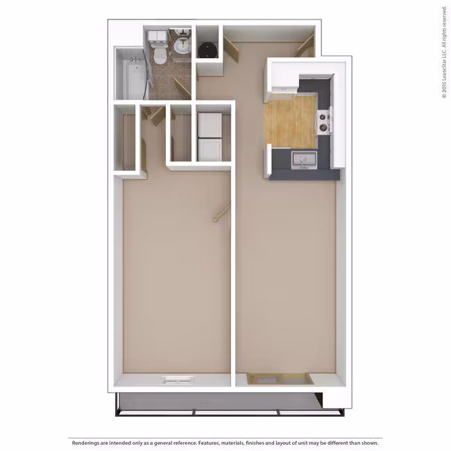 1x1n A208 floor plan