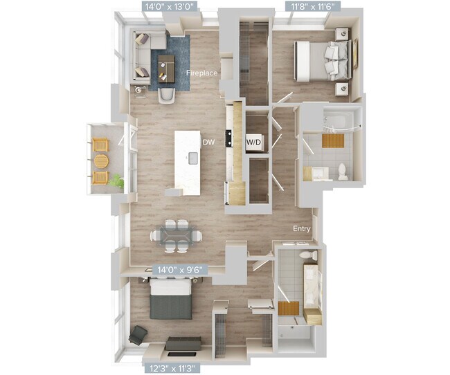 Unit 2304 2304 floor plan