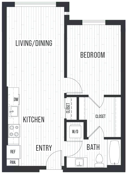 1B 344 floor plan