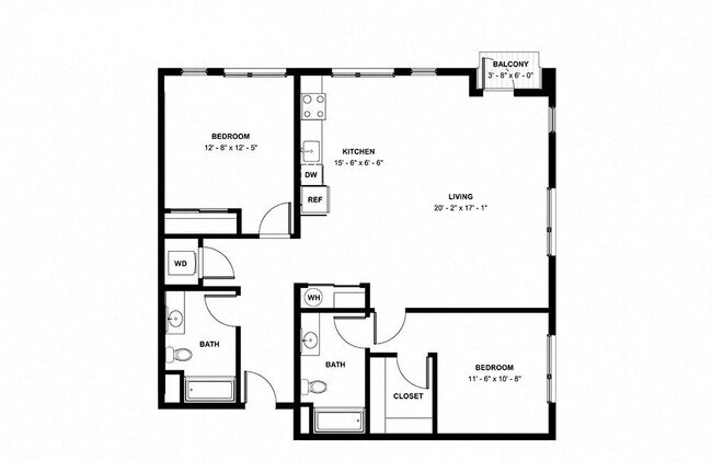 Unit J307 J307 floor plan