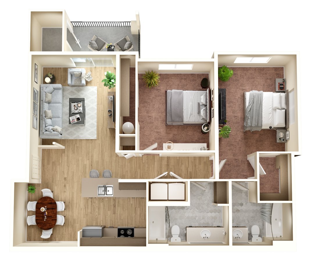 Unit J501 J204 floor plan