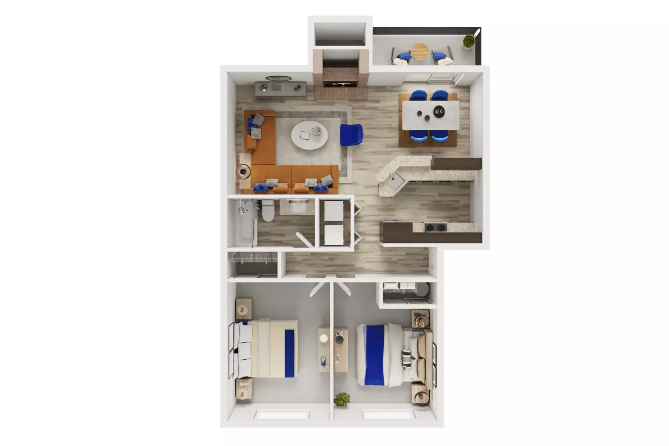 Unit E-203 E-203 floor plan