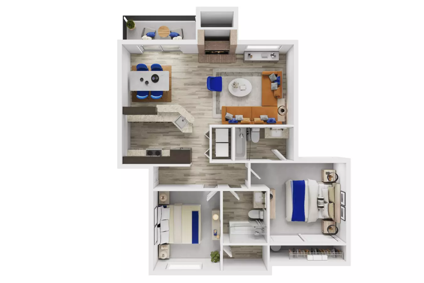 Unit R-306 E-206 floor plan