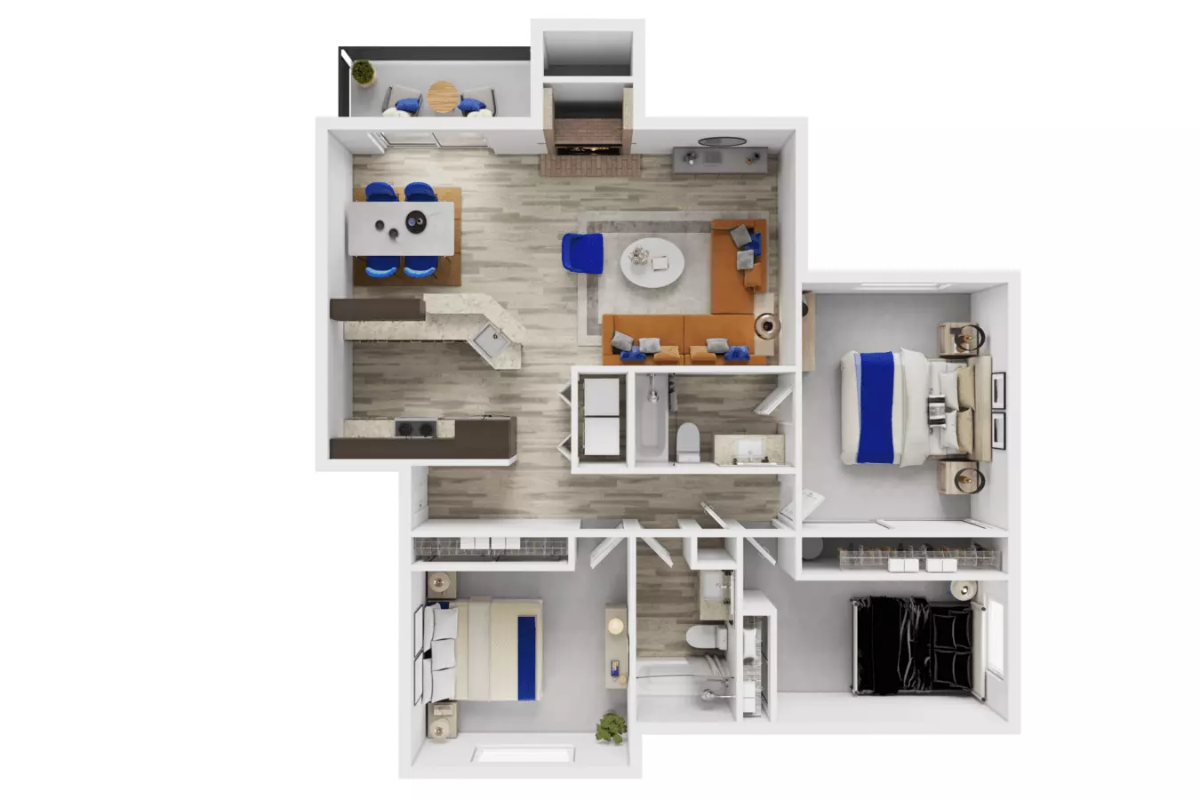 3x2 Lyon Creek J-201 floor plan