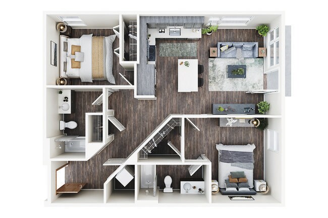 B 412 floor plan