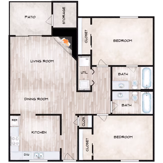 Madrona E301 floor plan