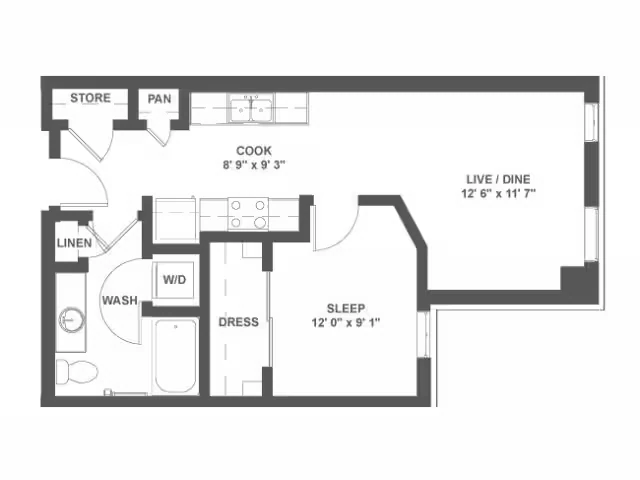 A2a 1-258 floor plan