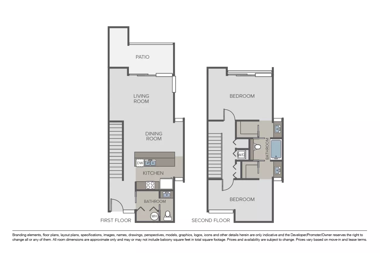 2 Beds • 1 Bath
3D Tour 5206 floor plan