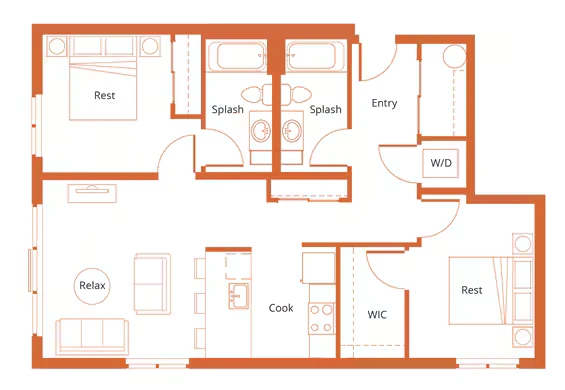 Cosmopolitan 625 floor plan