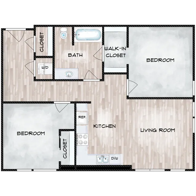 Unit A603 A204 floor plan