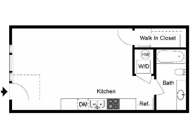 Unit EEE105 EEE107 floor plan