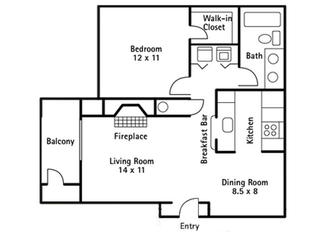 Unit AAA201 JJ207 floor plan