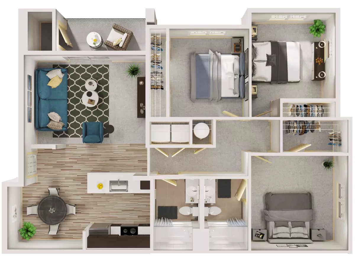 Unit E203 E203 floor plan