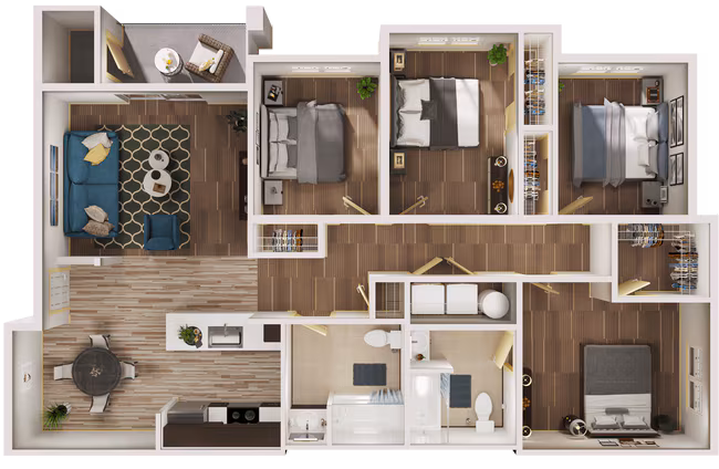 Unit B304 B304 floor plan