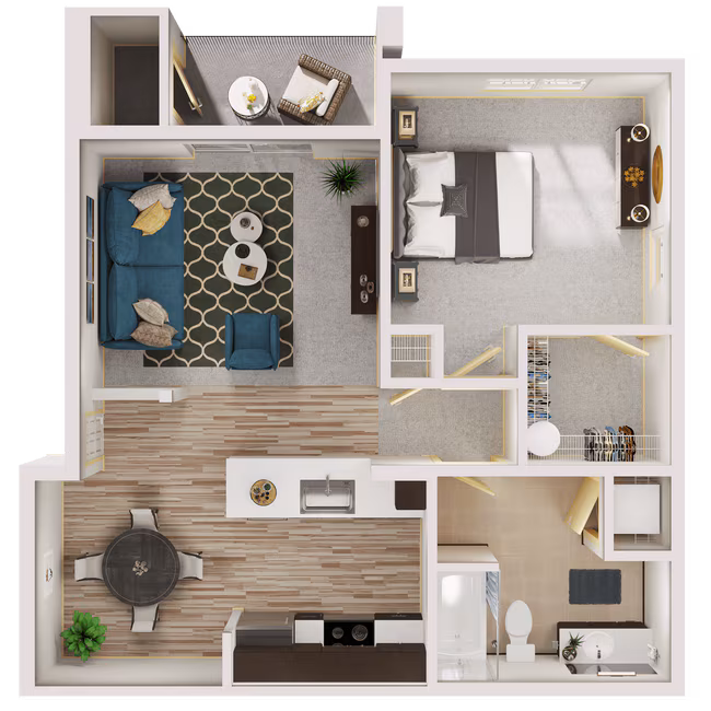 Unit J102 J204 floor plan