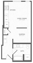 Studio 206 floor plan