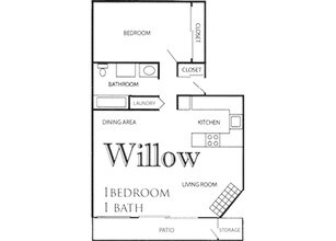 Willow 03-1B floor plan