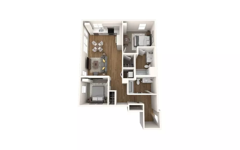 2-Bedroom A 422 floor plan