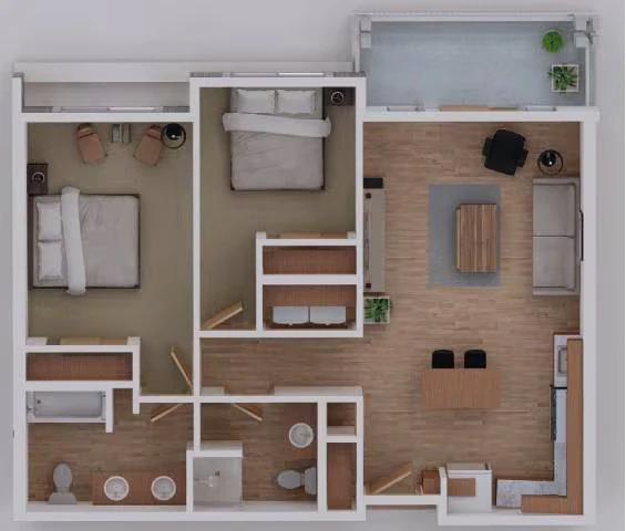 B2 B-308 floor plan