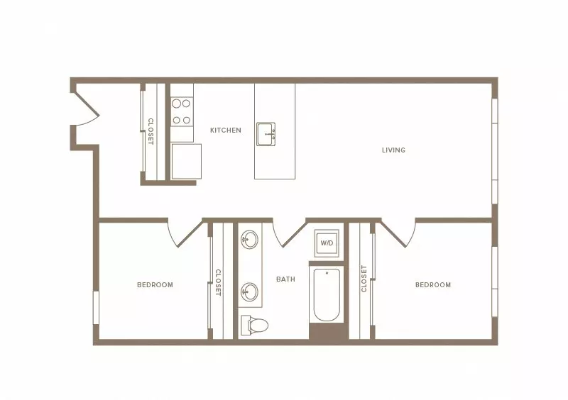 Unit A418 A418 floor plan