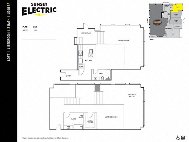 Mezzanine 101 floor plan