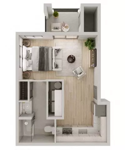 Studio - A1 01-101 floor plan