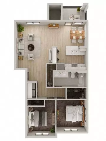 2x1 - C1 03-204 floor plan