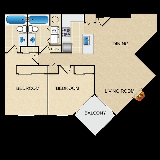 Poplar B115 floor plan
