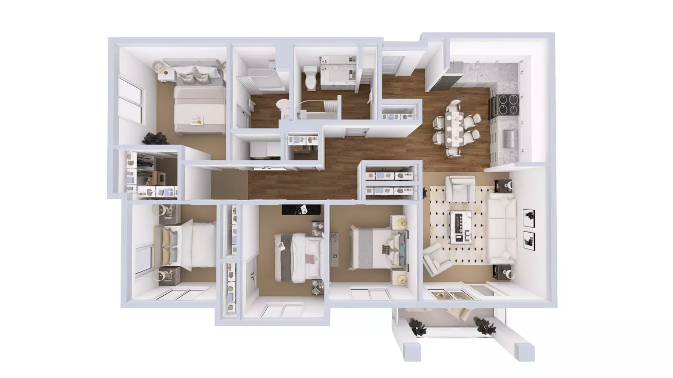 Magnolia B107 floor plan