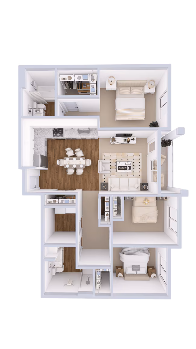 Unit D109 A212 floor plan