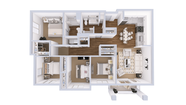 Unit E218 E518 floor plan