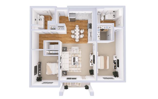 Unit B513 E412 floor plan