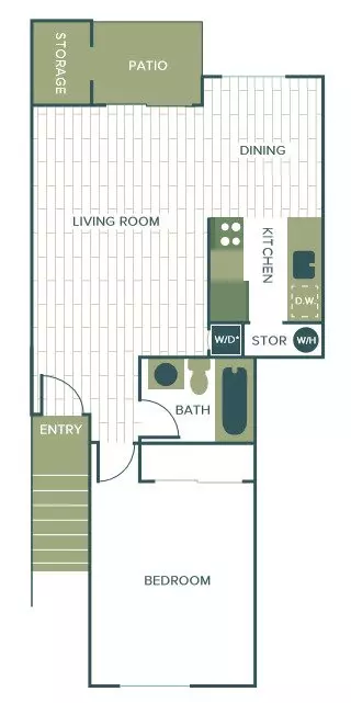 Unit A202 G104 floor plan