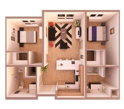 Cosmopolitan 522 floor plan