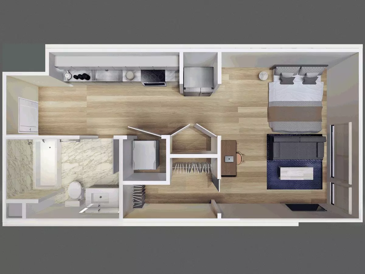 Studio • 1 Bath 309 floor plan