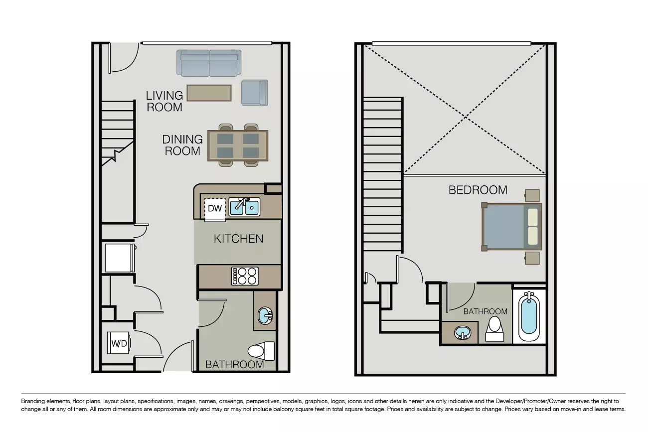 Studio • 1 Bath
3D Tour 1-114 floor plan