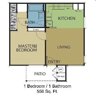 1x1 1053 floor plan