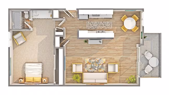 1x1 2800-154 floor plan