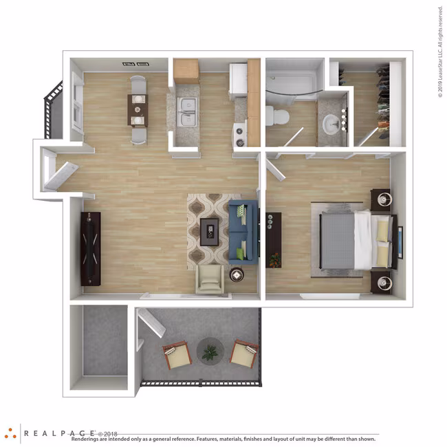 1x1VT 108 floor plan