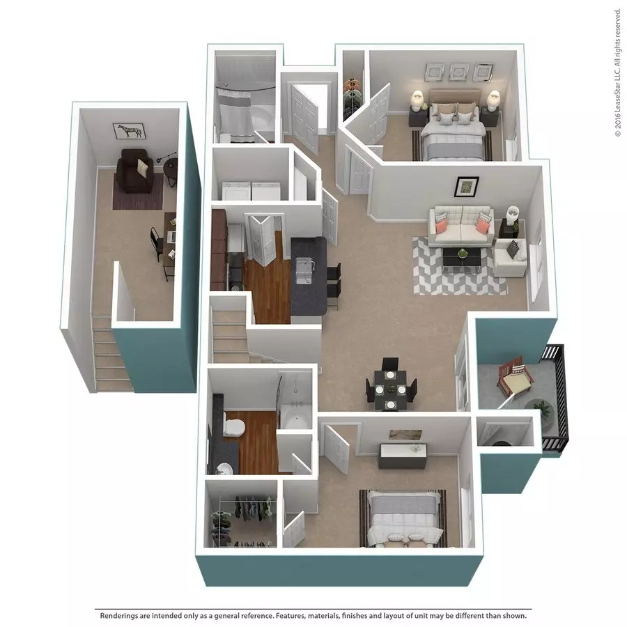 Unit 1327 1325 floor plan