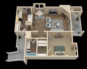 1 Bedroom / 1 Bath 109 floor plan