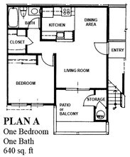 1x1 135 floor plan